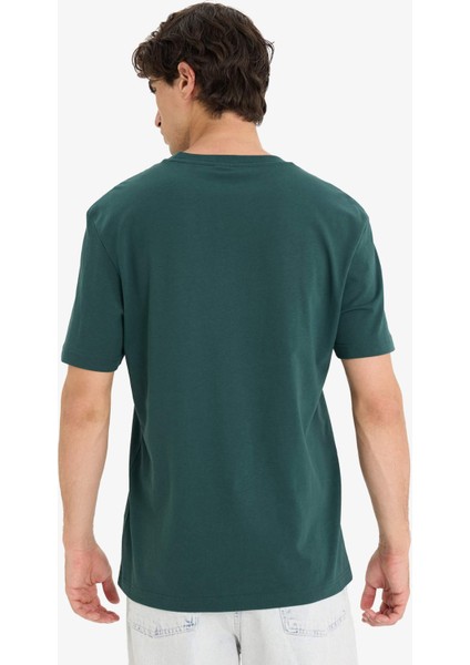 %100 Pamuk Star Wars-Mandalorian Regular Fit Bisiklet Yaka Kısa Kollu Tişört E9312AX25AU