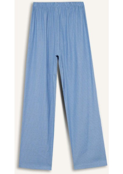 Regular Fit Uzun Boy Çizgili Pijama Altı-Fall in Love E8645AX25AU