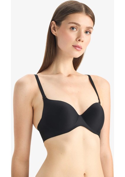 Micro Kaplı Yarım Dolgulu Balenli Tişört Bra C1525AX25AU