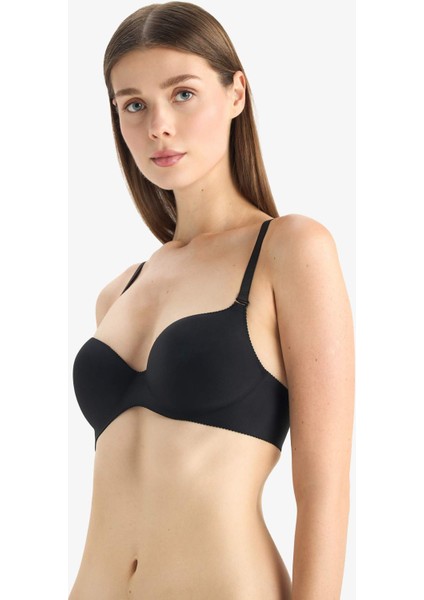 Micro Kaplı Yarım Dolgulu Balenli Tişört Bra C1525AX25AU