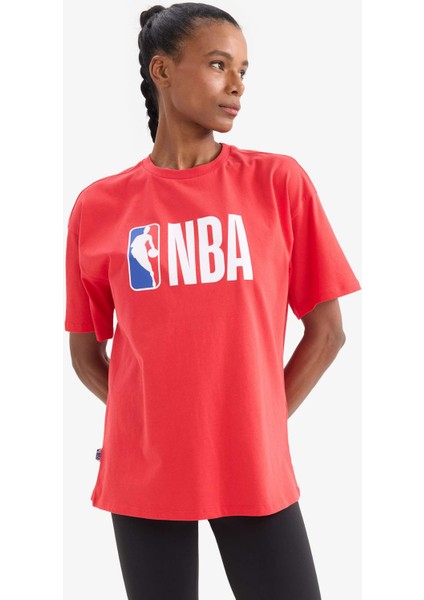 Fit NBA Wordmark Oversize Geniş Kalıp Baskılı Kısa Kollu Tişört V9082AZ25SP