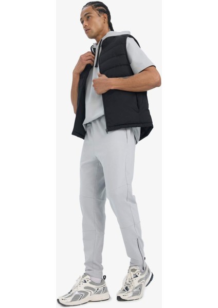 Fit Su İtici Rüzgar Geçirmez Slim Fit Dar Kesim Fermuarlı Cepli Şişme Yelek E9215AX25AU