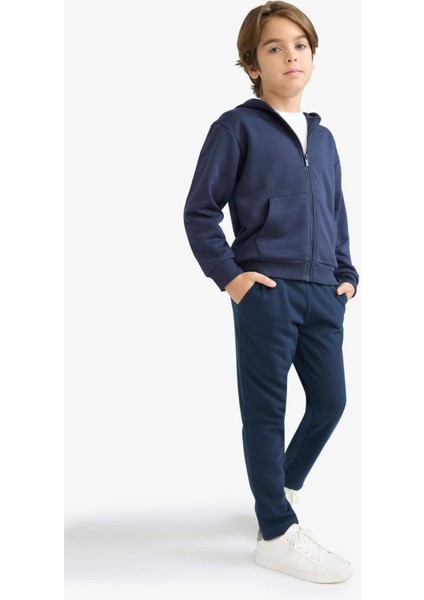 Erkek Çocuk Beli Lastikli Düz Paça Basic Düz Eşofman Altı X6955A625AU