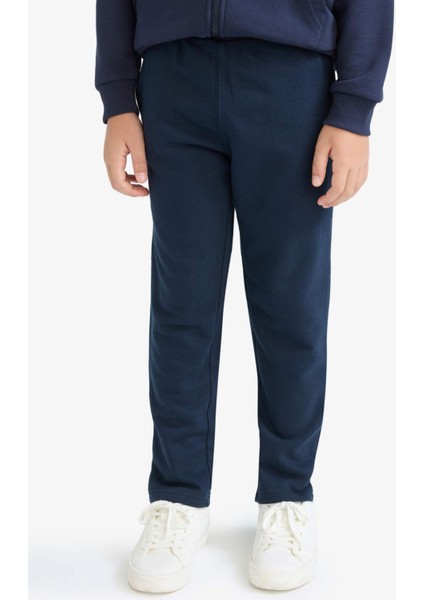 Erkek Çocuk Beli Lastikli Düz Paça Basic Düz Eşofman Altı X6955A625AU