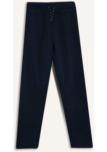 Erkek Çocuk Beli Lastikli Düz Paça Basic Düz Eşofman Altı X6955A625AU