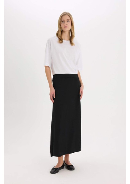 A Kesim Krep Maxi Etek A4706AX25SP