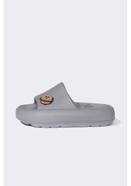 Erkek Çocuk Aplike Tırtıklı Taban Cırt Cırtlı Eva Sandalet C2774A825SP