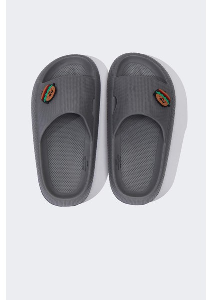 Erkek Çocuk Aplike Tırtıklı Taban Cırt Cırtlı Eva Sandalet C2774A825SP