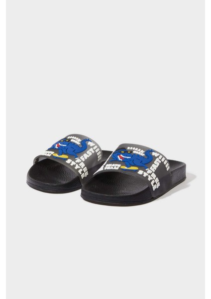 Erkek Çocuk Desenli Yüksek Taban Terlik F0035A825SM