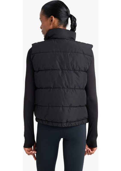 Fit Su İtici Regular Fit Dik Yaka Fermuarlı Cepli Şişme Yelek E9209AX25AU