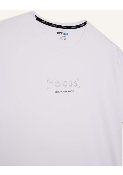 Fit Standart Fit Yumuşak Tuşe Bisiklet Yaka Baskılı Kısa Kollu Tişört C9268AX25AU