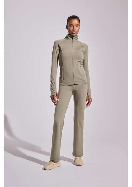 Fit Flare Fit Toparlayıcı Yüksek Bel İspanyol Paça Soft Touch Sporcu Pantolon B3988AX25AU