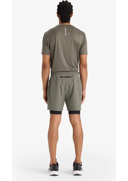 Fit Slim Fit Dar Kesim Sporcu İçi Taytlı Dokuma Şort F0010AX25AU