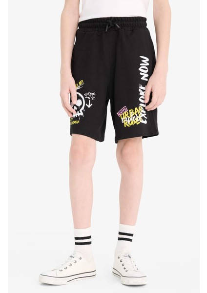 Erkek Çocuk Beli Lastikli Baskılı Şort F0517A825SM