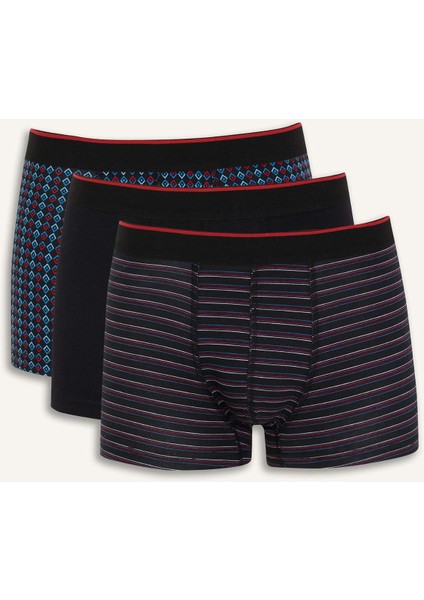 Regular Fit Çizgili 3'lü Boxer B7943AX25SP