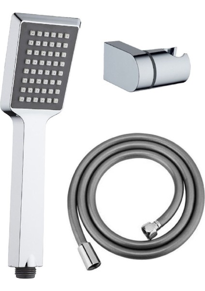 Pratik Duş Seti, Başlık, Hortum ve Bağlantı ile Kolay Kullanım