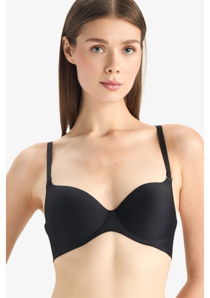 Micro Kaplı Yarım Dolgulu Balenli Tişört Bra-Fall in Love C1525AX25AU