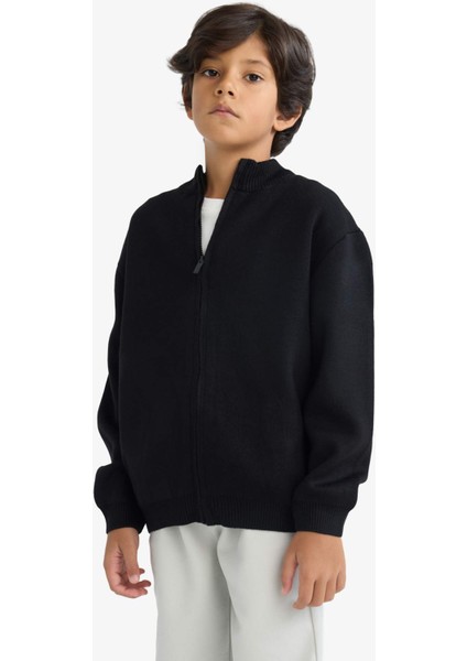 Erkek Çocuk Yarım Fermuarlı Hırka F0817A825AU