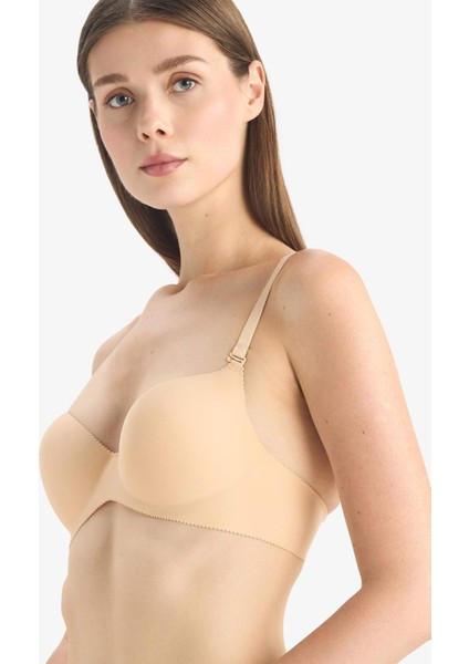 Micro Kaplı Yarım Dolgulu Balenli Tişört Bra-Fall in Love C1525AX25AU