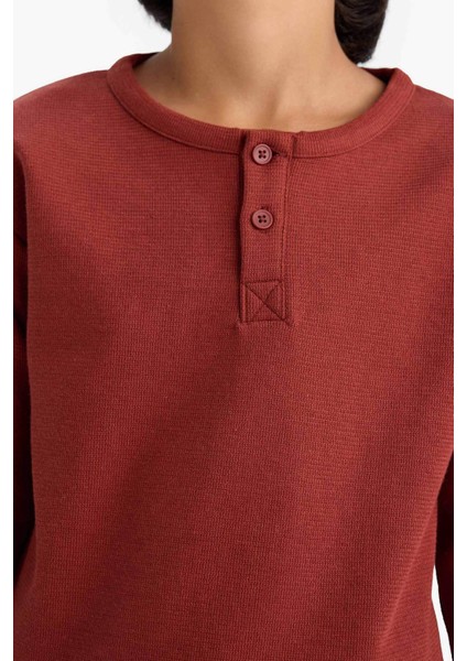 Erkek Çocuk Bisiklet Yaka Uzun Kollu Tişört G1811A825AU indirimleri