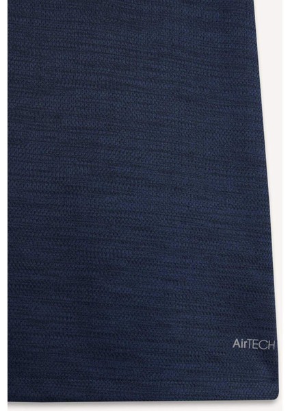 Fit Slim Fit Dar Kesim Hızlı Kuruyan Nefes Alabilen Esnek Kumaş Bisiklet Yaka Sporcu Kısa Kollu Tişört E9319AX25AU