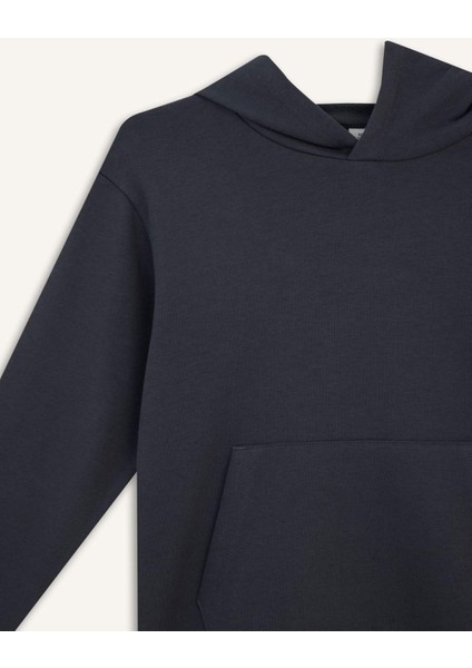 Erkek Çocuk Basic Düz Kapüşonlu Okul Sweatshirt E9558A825AU