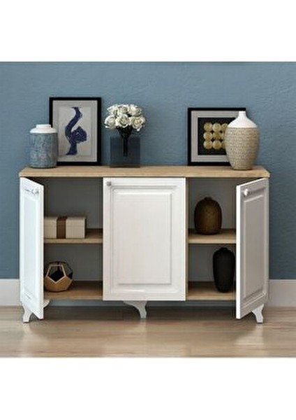 Rosalie Çok Amaçlı Konsol Dolap Banyo, Mutfak ve Giriş için Fonksiyonel Depolama Çözümü fırsatları