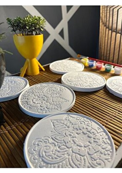 Mandala 2 Taş Boyama Seti 6 Adet Eğlenceli ve Eğitici Çocuk Etkinliği 3D indirimleri