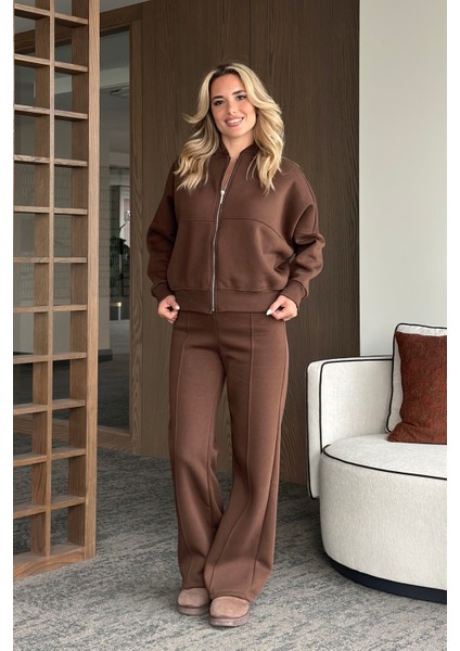 Kahverengi Nora Eşofman Takımı - 8001