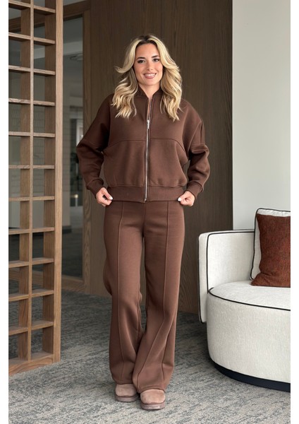 Kahverengi Nora Eşofman Takımı - 8001 modelleri