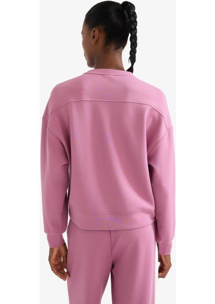 Fit Oversize Geniş Kalıp Bisiklet Yaka Modal Ultra Soft Sweatshirt