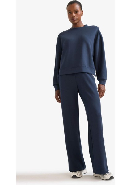 Fit Oversize Geniş Kalıp Bisiklet Yaka Modal Ultra Soft Sweatshirt