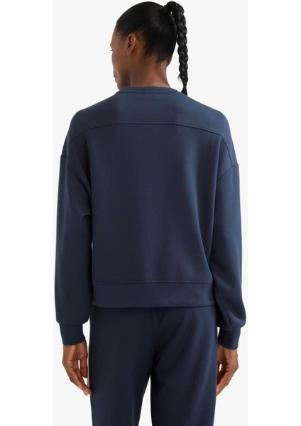 Fit Oversize Geniş Kalıp Bisiklet Yaka Modal Ultra Soft Sweatshirt