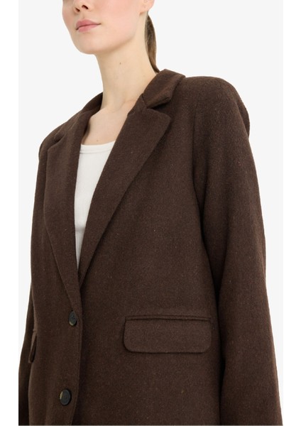 Regular Fit Flanel Blazer Ceket Y6483AZ24WN