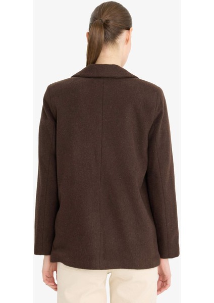 Regular Fit Flanel Blazer Ceket Y6483AZ24WN