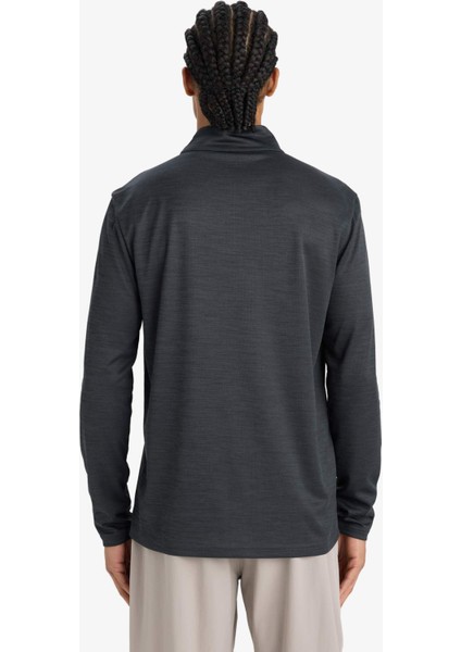 Fit Slim Fit Dar Kesim Dik Yaka Çabuk Kuruyan Nefes Alabilen Esnek Kumaş Fermuarlı Sporcu Uzun Kollu Body E9358AX25AU