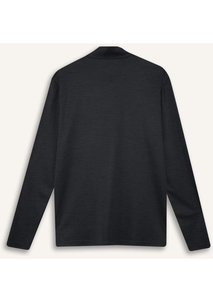 Fit Slim Fit Dar Kesim Dik Yaka Çabuk Kuruyan Nefes Alabilen Esnek Kumaş Fermuarlı Sporcu Uzun Kollu Body E9358AX25AU