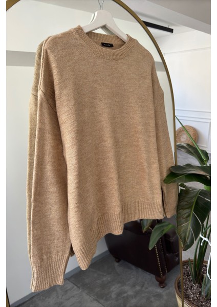 Bisiklet Yaka Basic Orijinal Kazak- Camel