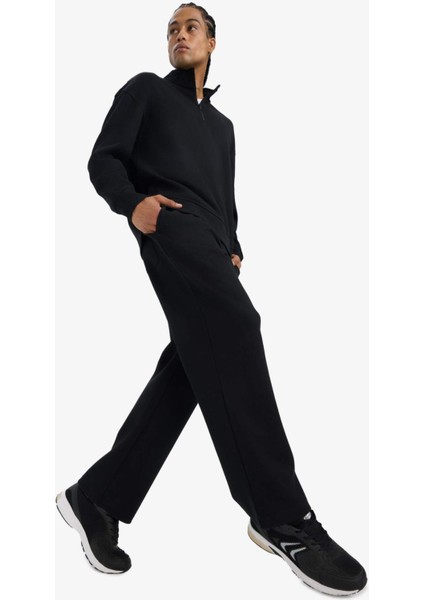 Wide Leg Beli Bağcıklı Geniş Paça Bol Eşofman Altı