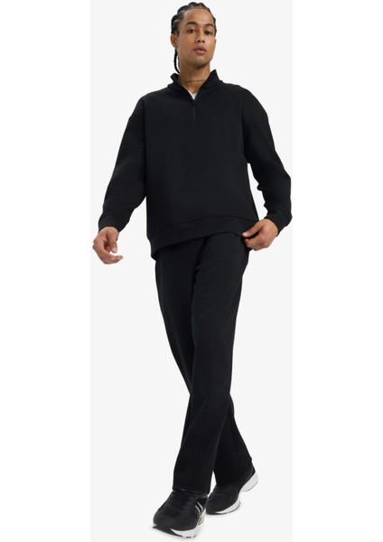 Wide Leg Beli Bağcıklı Geniş Paça Bol Eşofman Altı