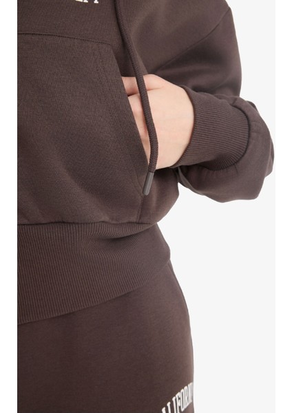 Coool Oversize Geniş Kalıp Kapüşonlu Sırt Baskılı Fermuarlı Sweatshirt E9583AX25WN