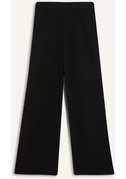 Wide Leg Geniş Bol Paça Triko Pantolon F1102AX25AU