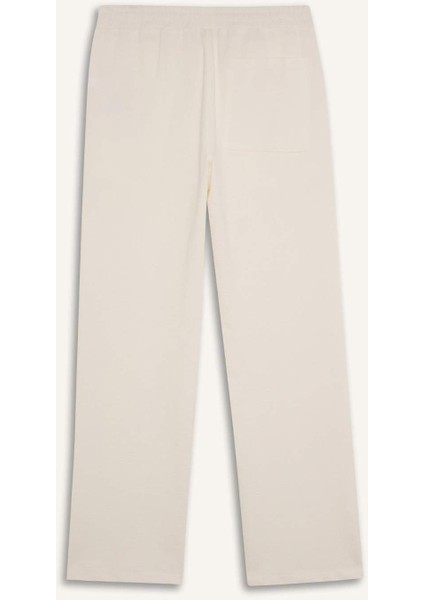 Bol Rahat Kesim Wide Leg Üç Cepli Geniş Paça Pamuklu Yazlık Pantolon F0606AX25SP