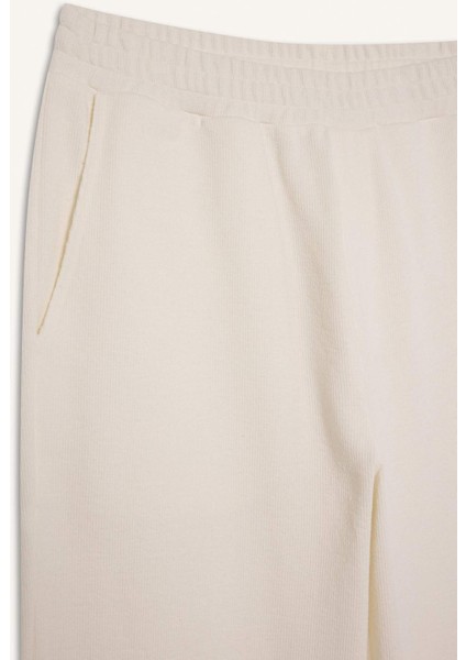 Bol Rahat Kesim Wide Leg Üç Cepli Geniş Paça Pamuklu Yazlık Pantolon F0606AX25SP