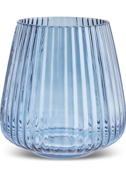 Boris Cam Vazo Mavi 17X17X18,5 cm