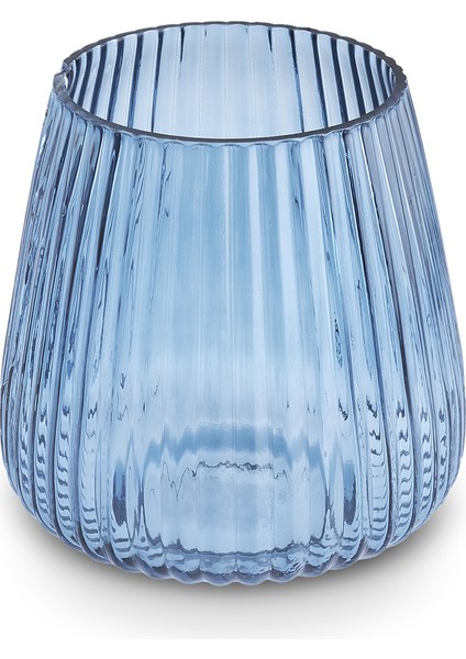 Boris Cam Vazo Mavi 17X17X18,5 cm fiyatları