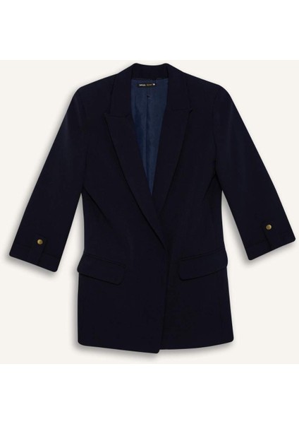 Regular Fit Ceket Yaka Basic Düz Blazer Ceket C3215AX25SP