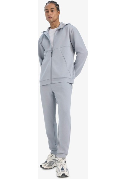 Fit Slim Fit Dar Kesim Standart Paça Skuba Dalgıç Kumaş Jogger Eşofman Altı Z9112AZ25AU