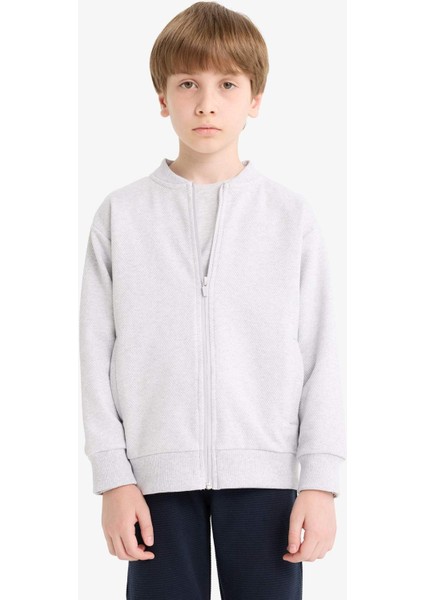 Erkek Çocuk Kolej Yaka Bomber Okul Hırkası D2803A825AU