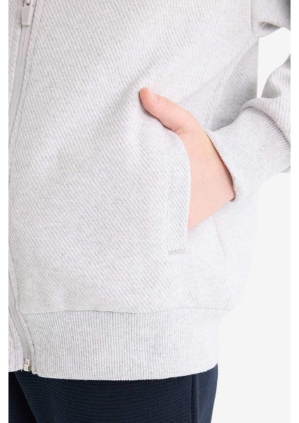 Erkek Çocuk Kolej Yaka Bomber Okul Hırkası D2803A825AU